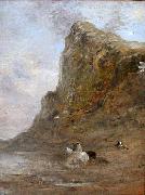Eugene Fromentin Moroccan Horsemen at the Foot of the Chiffra Cliffs USA oil painting artist